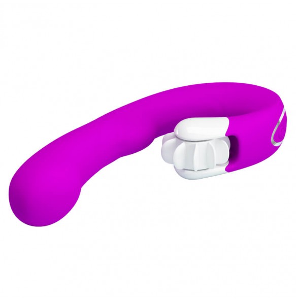 PRETTY LOVE - Magic Tongue Smart Licking Wheel Vibrator (Chargeable - Purple)